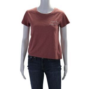 Bassigue Womens Short Sleeve Another Boy Another Problem Tee Shirt Pink Size XS